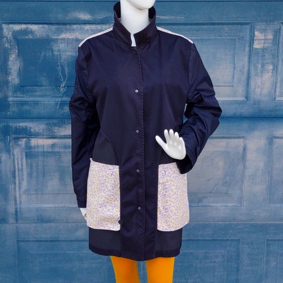 LANDS END Pure Cotton Fully Lined Ladies Trench (Floral Lining w/Accents) - Picture 13 of 17